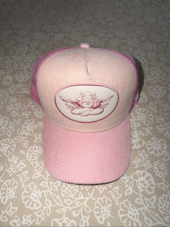 Boys Lie Pink Corduroy Trucker Hat main image 7